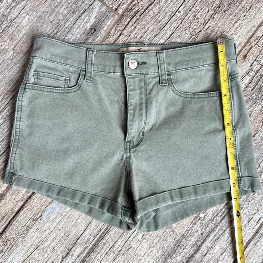 High Rise Khaki Shorts - Picture 3 of 7